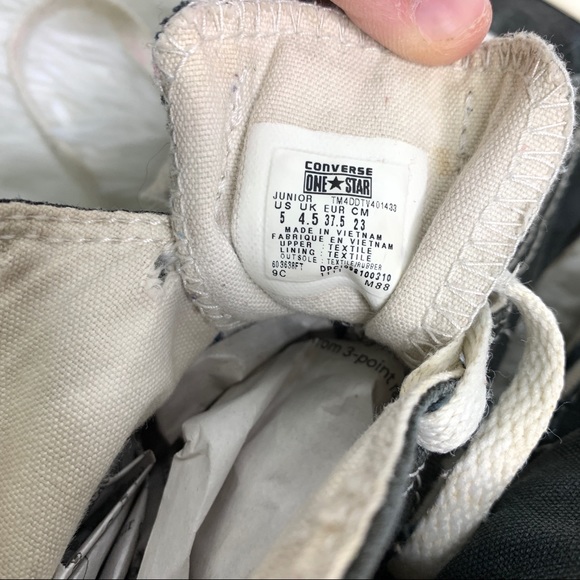 Women’s converse high tops shoes size 5 - Picture 7 of 7